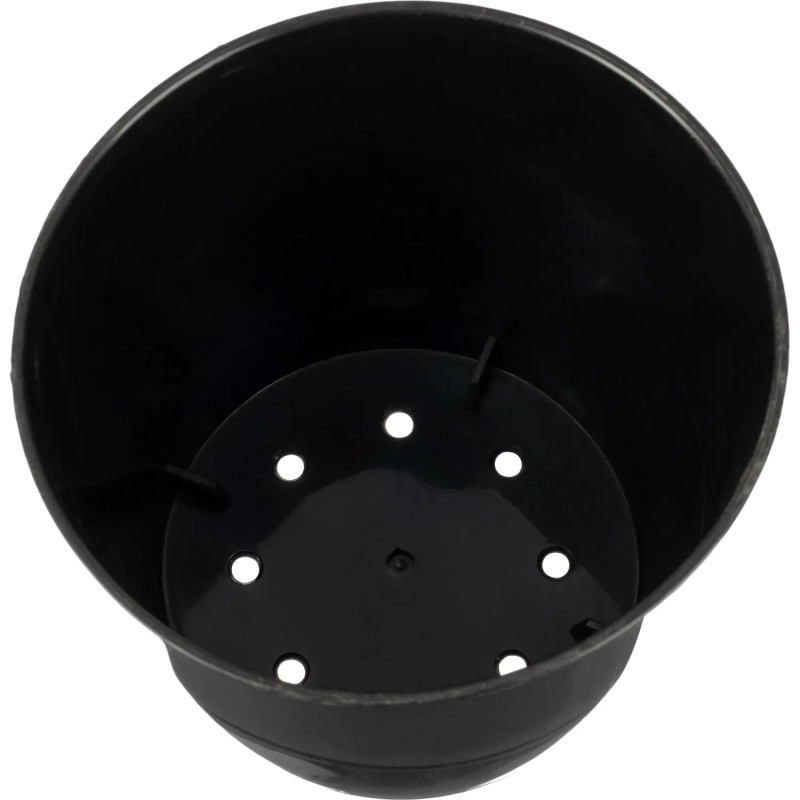 Горшок для рассады многоразовый с дренаж.отверстиями 0,7л,черн IG6052ЧР-ЛМ