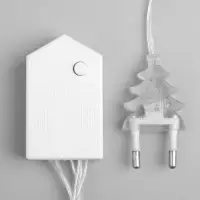 Гирлянда &laquo;Нить&raquo; 10 м, IP20, прозрачная нить, 100 LED, 8 режимов, 220 В, свечение белое