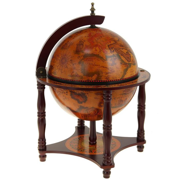 Глобус-бар декоративный, на подставке 57х42х42 см Глобус-бар декоративный, на подставке 57х42х42 см