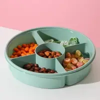 Менажница с крышкой IDEA, 5 секций, пластик, бирюзовый