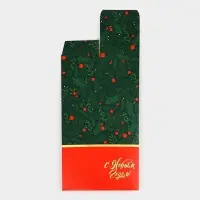 Коробка подарочная новогодняя складная &laquo;С новым годом&raquo;, 9.5&times;32.5&times;9.5 см