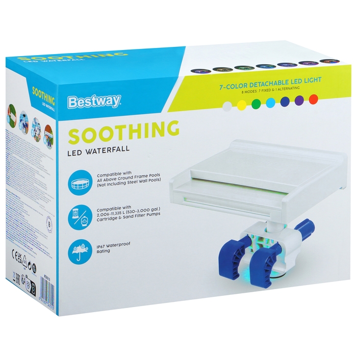 Водопад светодиодный для бассейнов (переходник для шланга на 32-38 мм) 58619 Водопад светодиодный для бассейнов (переходник для шланга на 32-38 мм) 58619