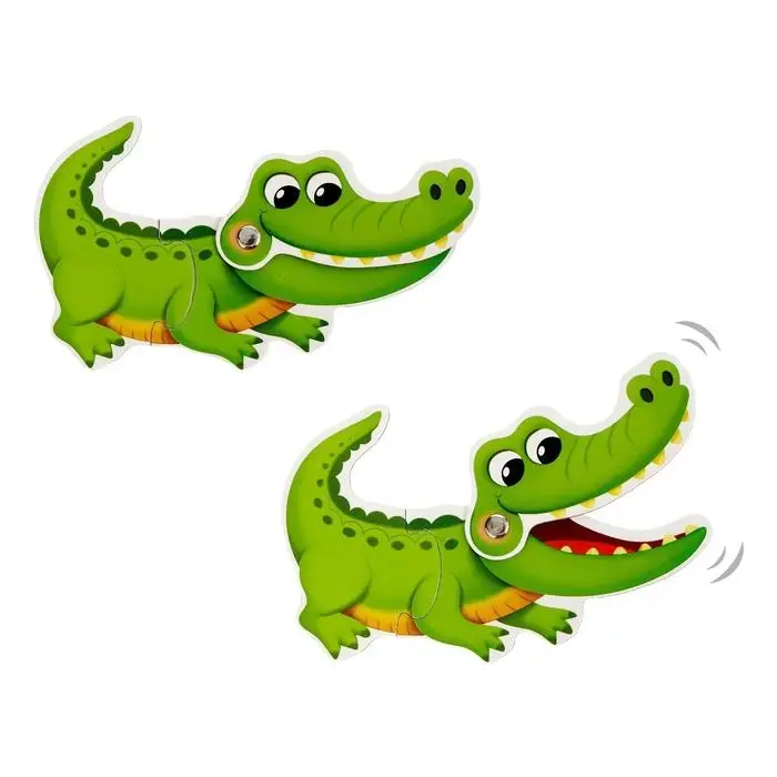 Пазлы подвижные «Весёлые зверята», 4 пазла, 8 деталей Пазлы подвижные «Весёлые зверята», 4 пазла, 8 деталей