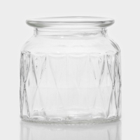 Банка стеклянная для сыпучих продуктов с керамической крышкой Доляна &laquo;Голубки&raquo;, 500 мл, 11&times;17 см