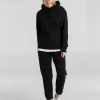 Толстовка с капюшоном унисекс Hoodie, черная, размер XS
