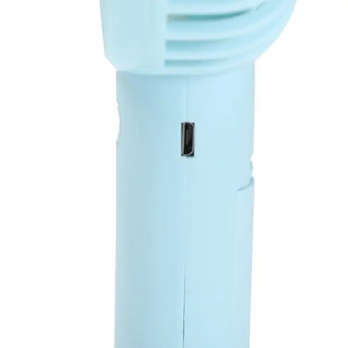 Вентилятор ручной Luazon LOF-02, портативный, 3 скорости, на аккумуляторе, 800 мАч, бирюзовый