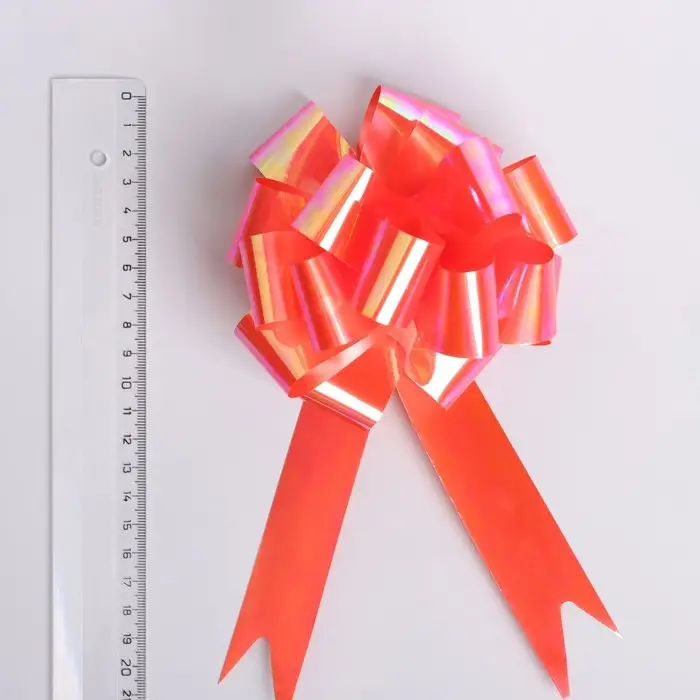 Бант - шар №3 перламутровый, красный Бант - шар №3 перламутровый, красный