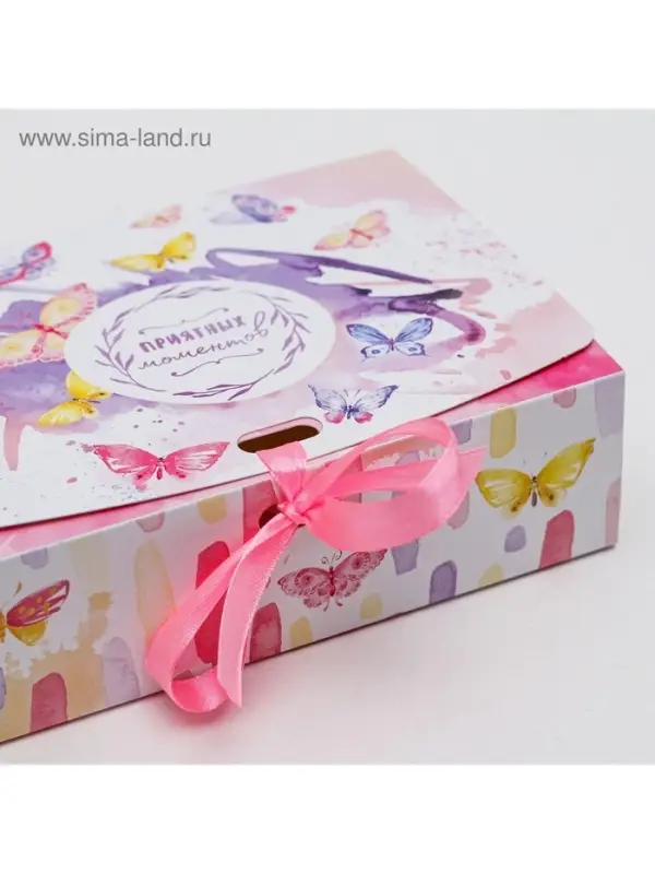 Коробка подарочная складная, упаковка, «Приятных моментов», 16.5 х 12 х 5 см, БЕЗ ЛЕНТЫ Коробка подарочная складная, упаковка, «Приятных моментов», 16.5 х 12 х 5 см, БЕЗ ЛЕНТЫ