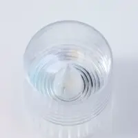 Светодиодная свеча LED - ночник RISALUX &laquo;Полосы&raquo;, 3&times;LR1130, прозрачный, перламутр, 3.7&times;3.7&times;4.5 см
