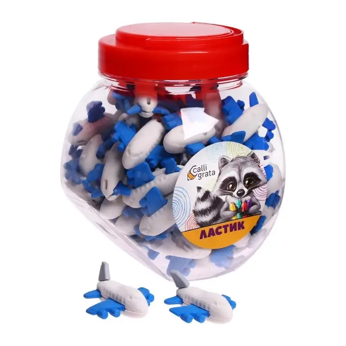 Ластик фигурный Ластик фигурный "Самолет", МИКС