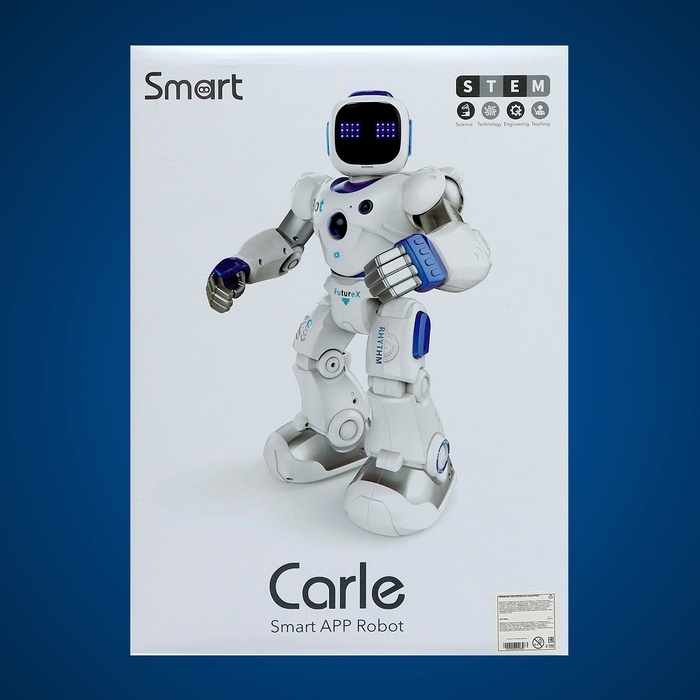 Робот «Карл», на радиоуправлении, интерактивный, световые, звуковые эффекты, работает от аккумулятора Робот «Карл», на радиоуправлении, интерактивный, световые, звуковые эффекты, работает от аккумулятора