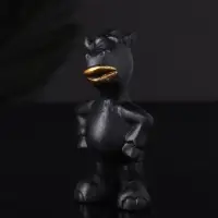 Фигура "Конь реальный" 8 см, черный