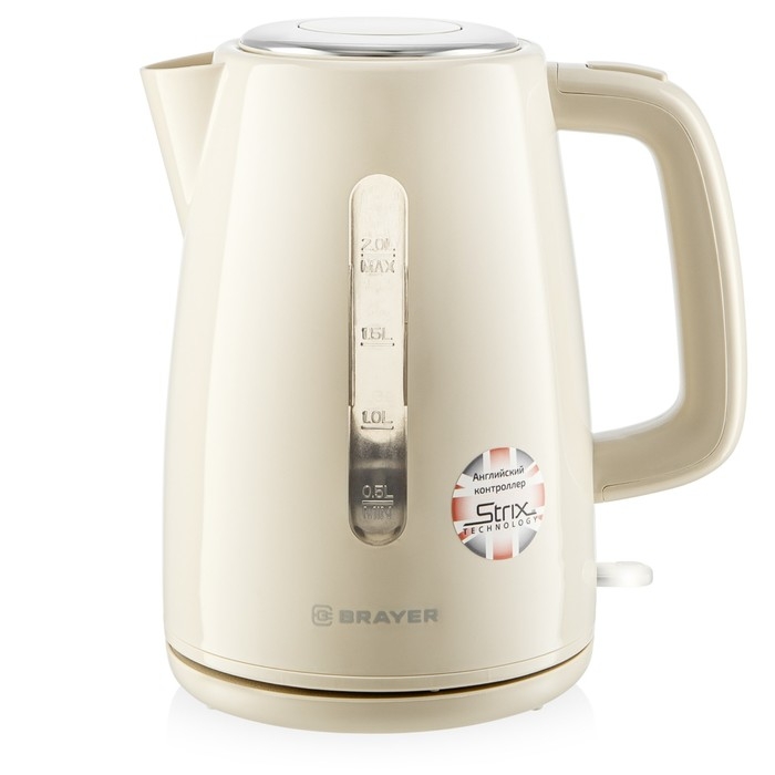 Чайник электрический BRAYER 1069BR, пластик, 2 л, 2200 Вт, белый Чайник электрический BRAYER 1069BR, пластик, 2 л, 2200 Вт, белый