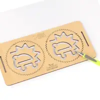 Нейротренажеры для детей Лесная мастерская &laquo;Межполушарные доски со спирографом&raquo;, 16 трафаретов