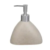 Диспенсер для жидкого мыла тм VETTA Дюна, 300мл, смола (полирезин), бежевый, 13x8x15,5см
