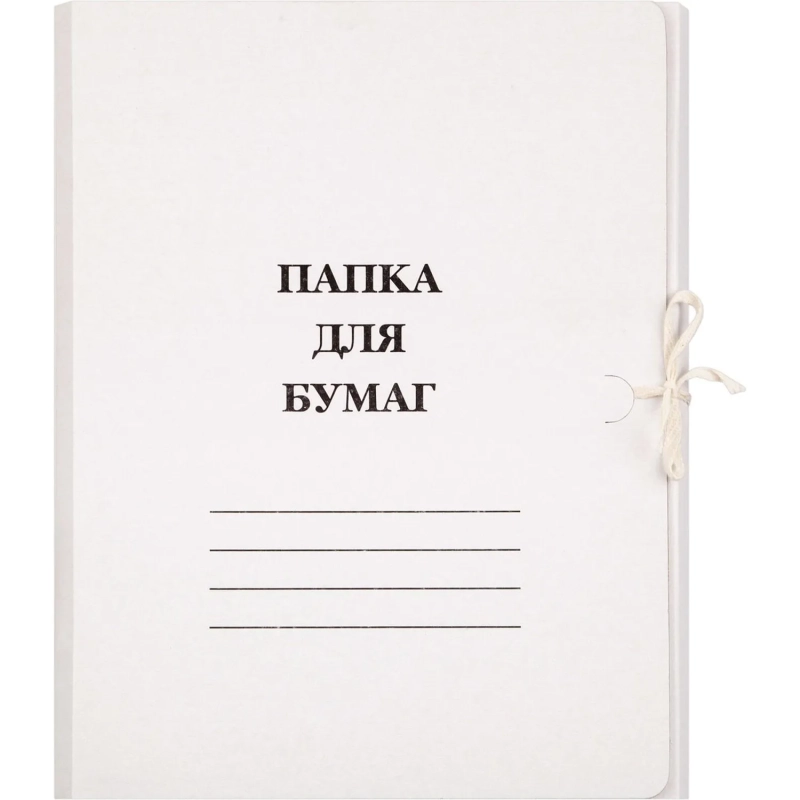 Папка с завязками 280г/м2  мелованная 10 шт/уп