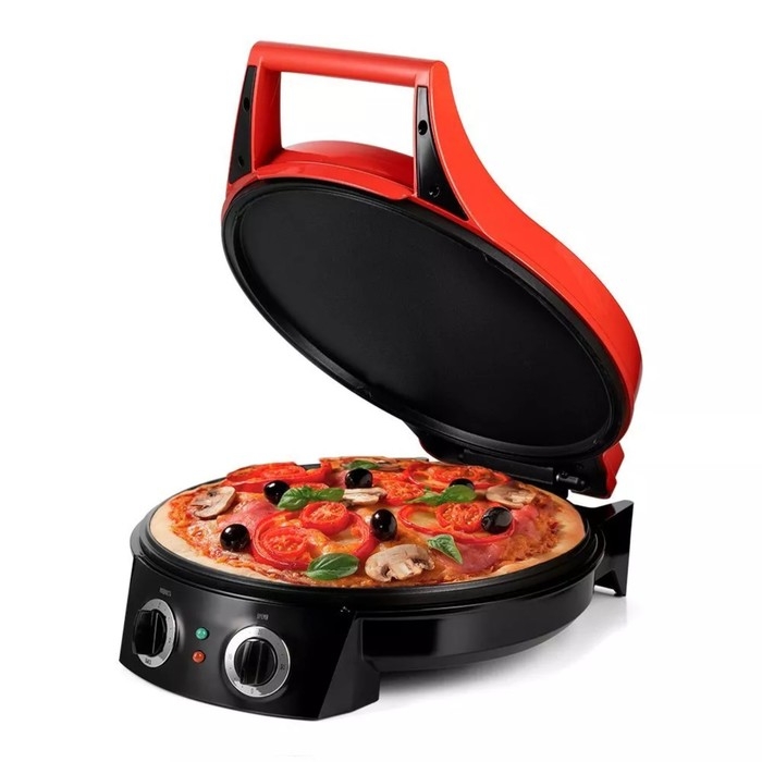 Пиццамейкер Kitfort КТ-3687, 1800 Вт, антипригарное покрытие, красный