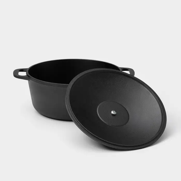 Кастрюля чугунная Wild Kitchen, 3 л, с крышкой