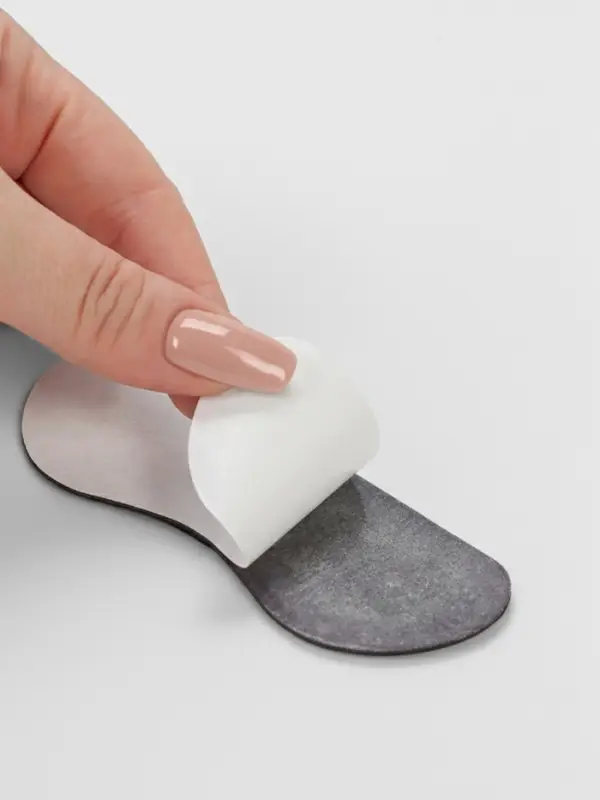 Пяткоудерживатели для обуви, на клеевой основе, 10&times;4 см, пара, чёрные