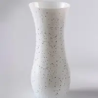 Ваза &laquo;Крапле&raquo;, волна, h=26 см, стекло, белая