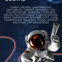 Космическое питание &laquo;Суп грибной&raquo;, 165 г, в тюбике