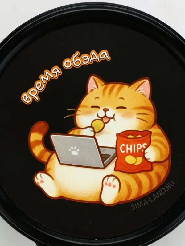 Ланч-бокс круглый «Время обэда», 150 мл Ланч-бокс круглый «Время обэда», 150 мл