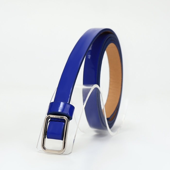 Ремень женский, ширина 1,3 см, пряжка металл, цвет синий Ремень женский, ширина 1,3 см, пряжка металл, цвет синий