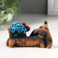 Фигурка полистоун &laquo;Такса: доставка счастья&raquo;, 3&times;4.5&times;8.6 см