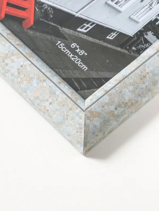 Фоторамка пластик 15х20 см "Марокканская мозаика" оттенки голубого 25х20х2 см