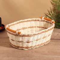 Корзина плетеная 32x25x11 см, ротанг