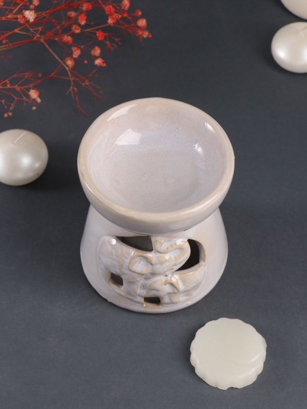 Набор: аромалампа для эфирных масел, мелтсы из воска ароматические «Слон со слонёнком», светлый беж, 10×10×9 см Набор: аромалампа для эфирных масел, мелтсы из воска ароматические «Слон со слонёнком», светлый беж, 10×10×9 см