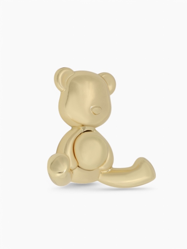 Крючок мебельный CAPPIO BEAR, двухрожковый, цвет золото Крючок мебельный CAPPIO BEAR, двухрожковый, цвет золото