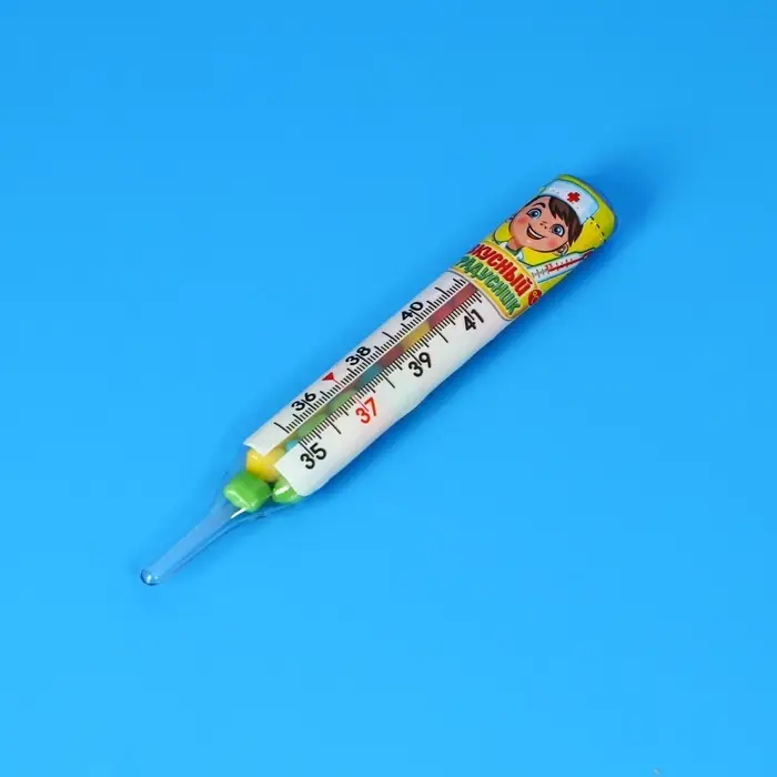 Жевательная резинка «Вкусный градусник», 8 г Жевательная резинка «Вкусный градусник», 8 г