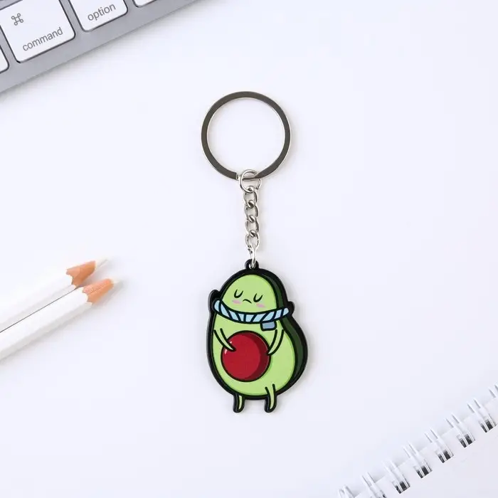 Брелок для ключей акриловый «Все будет авокадно», 7 х 12,5 см Брелок для ключей акриловый «Все будет авокадно», 7 х 12,5 см