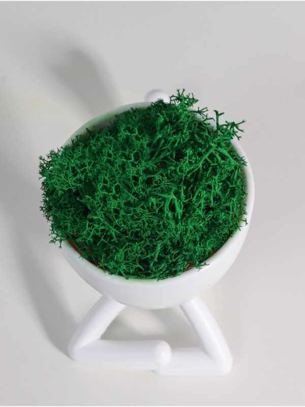 Кашпо пластиковое Кашпо пластиковое "Мистер Грин на лайте" 9,7*12*7,3 см белый