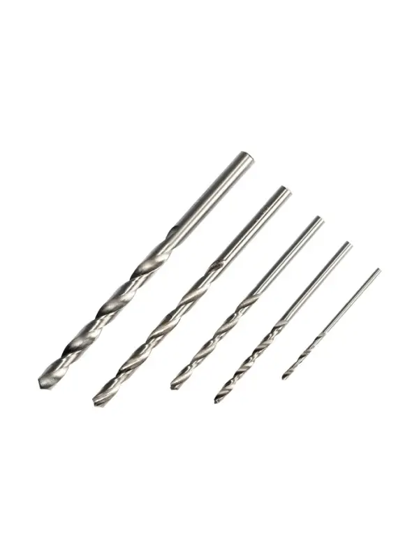 Набор сверл по металлу ТУНДРА, HSS, цилиндрический хвостовик, 1.5-2.5-3-4-5 мм, 5 шт.