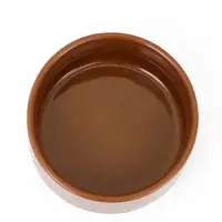 Миски, 250 мл, на металлической подставке, 2 шт., керамика, коричневые