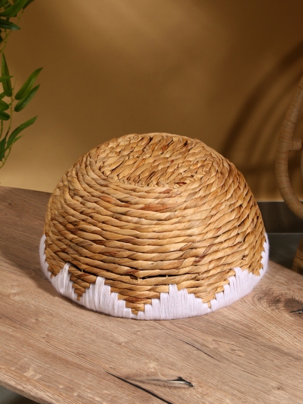 Корзина плетеная 40x40x20 см, водный гиацинт