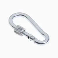Карабин монтажный с фиксатором ТУНДРА, DIN5299D, 5&times;50 мм, 5 шт.