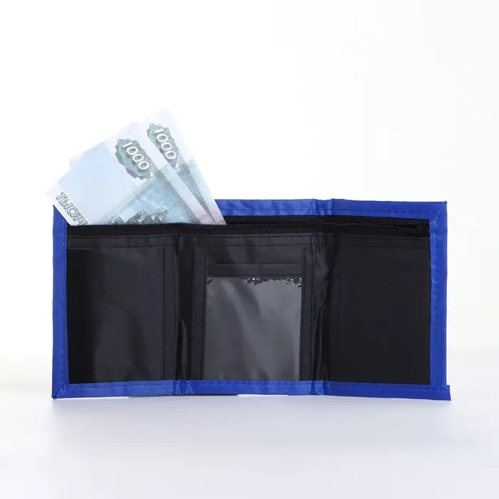 Кошелёк детский &laquo;Космонавт&raquo;, на липучке, Выбражулька, синий