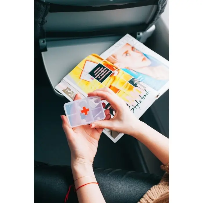 Таблетница «Быстрая аптечка», 6 секций, 8,7 × 5,5 × 1,8 см, цвет прозрачный Таблетница «Быстрая аптечка», 6 секций, 8,7 × 5,5 × 1,8 см, цвет прозрачный