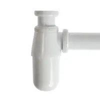 Сифон ZEIN engr, для раковины, бутылочный, 1 1/4" &times; 32 мм, цинк, белый