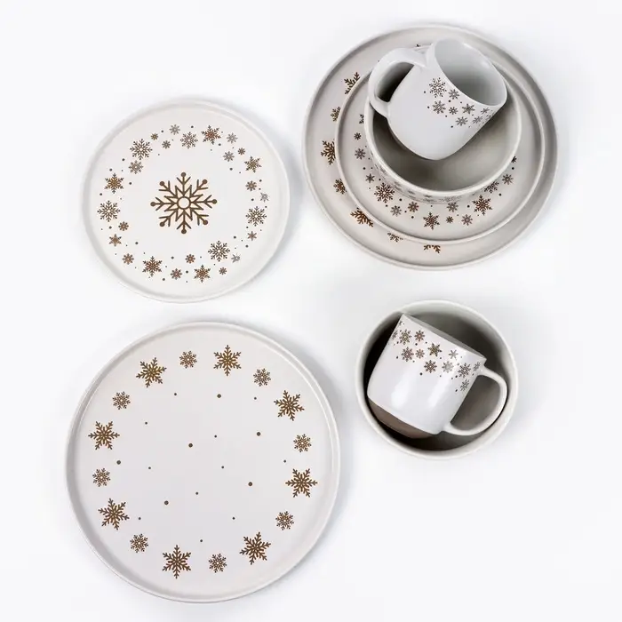 Тарелка новогодняя суповая &laquo;Снежная сказка&raquo;, 15&times;7 см, 700 мл, ручная работа