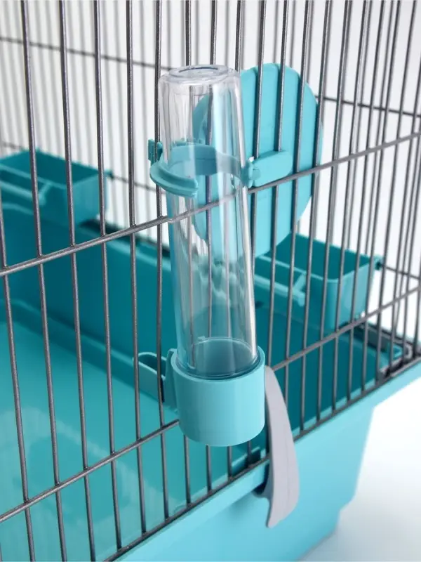 Клетка для птиц &laquo;Пижон&raquo;, разборная, 42&times;30&times;62.7 см, укомплектованная, бирюзовая