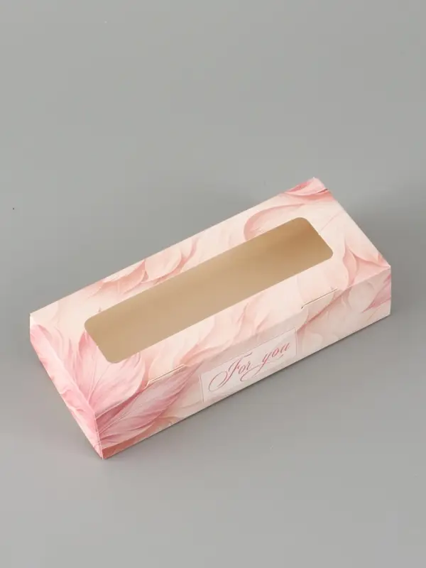 Коробка подарочная с окном &laquo;Для тебя&raquo;, 17&times;7&times;4 см, самосборная