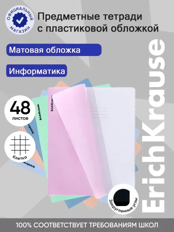Тетрадь 48 листов в клетку &laquo;Информатика&raquo; ErichKrause Dream