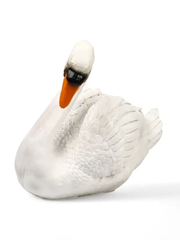 Садовая фигура из полистоуна &laquo;Лебедь&raquo;, 40&times;37&times;25 см