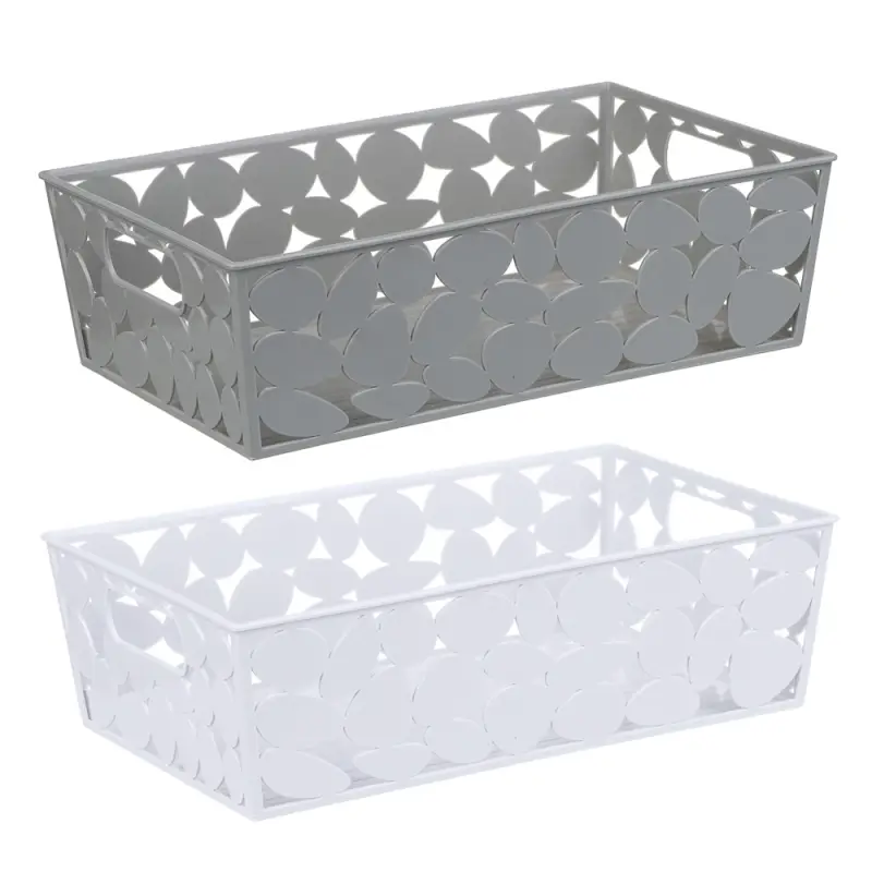 Корзинка для хранения тм VETTA, пластик, 26x15x7,5см, 2 цвета