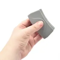 Прихватки для горячего, набор 2 шт., 8&times;2 см, силикон, серые