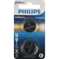Батарейка Philips CR2032-2BL/CR2032P2/51 литиевые 2шт/уп